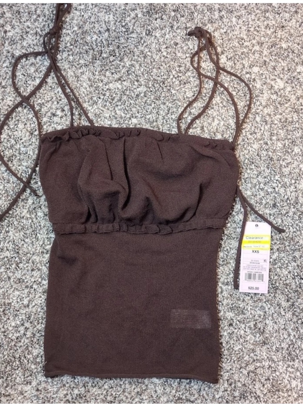 Target Brown Knit One-Piece top with Adjustable Ties